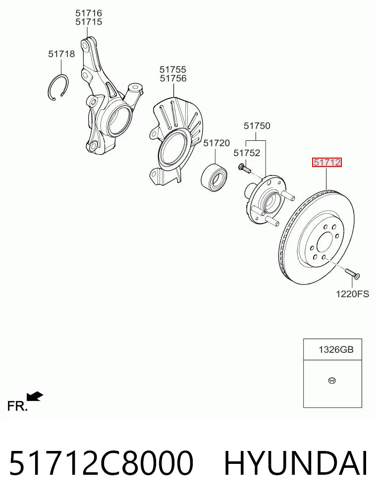 51712C8000 Hyundai/Kia
