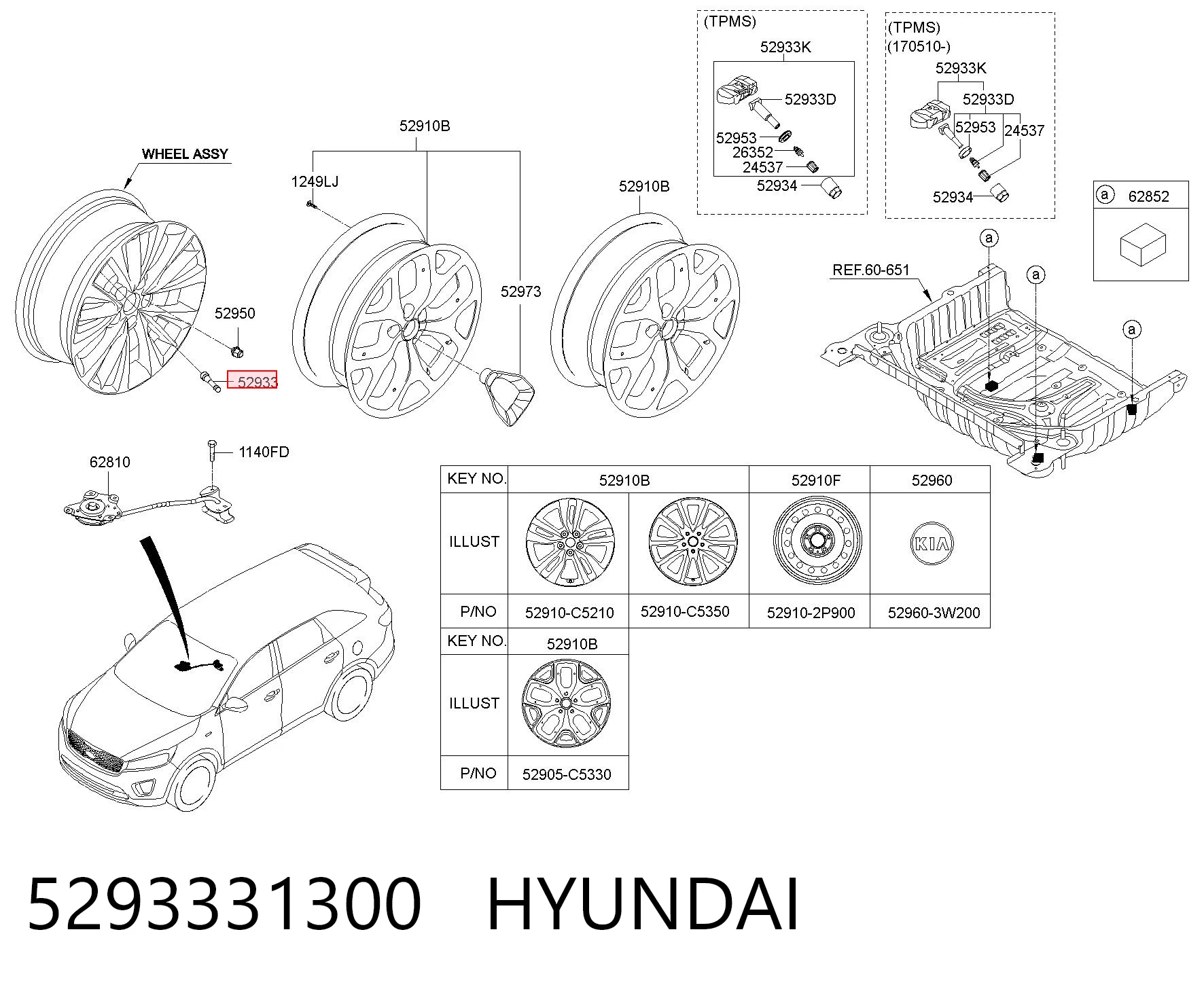 Датчик шин на Hyundai Sonata V NF