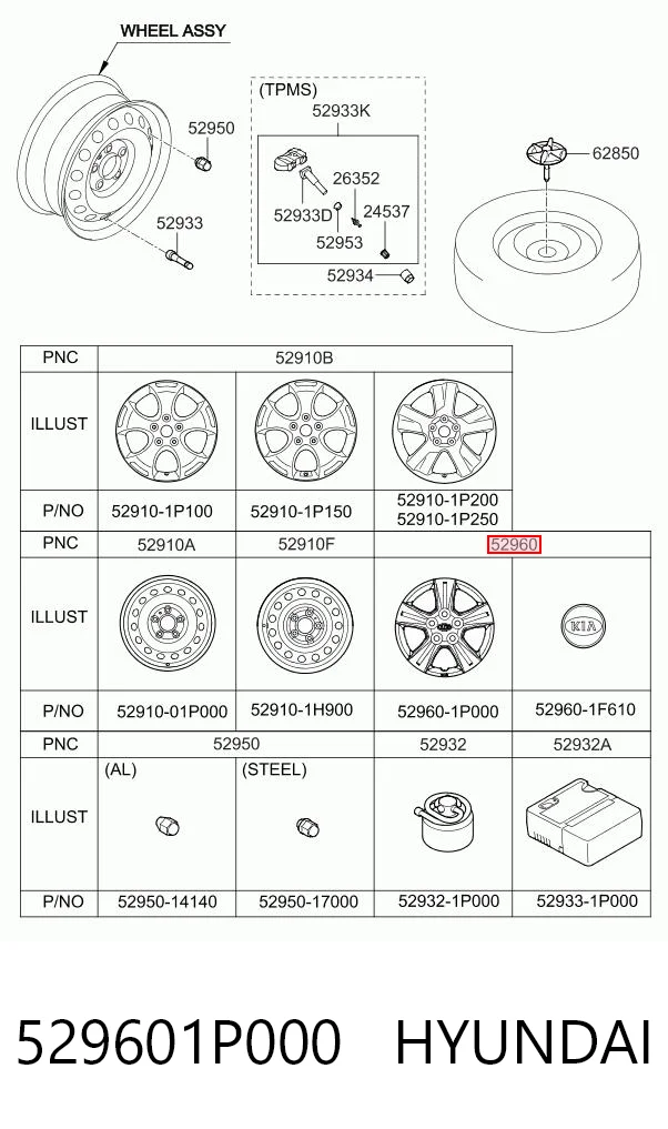 529601P000 Hyundai/Kia