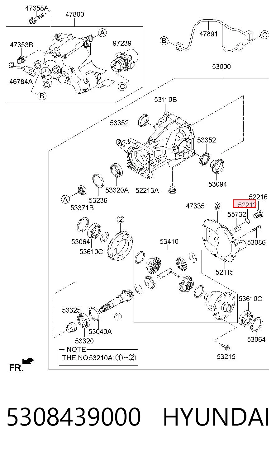 5308439000 Hyundai/Kia Прокладка пробки піддону АКПП
