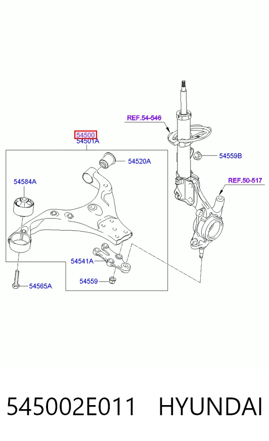 Важіль передній лівий ASM FR1640334L ціна, від 39.28 USD