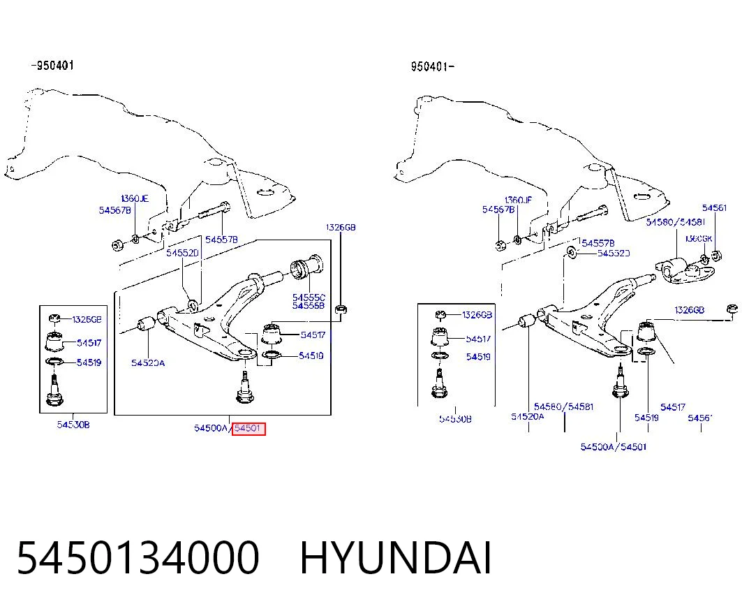 5450134000 Hyundai/Kia