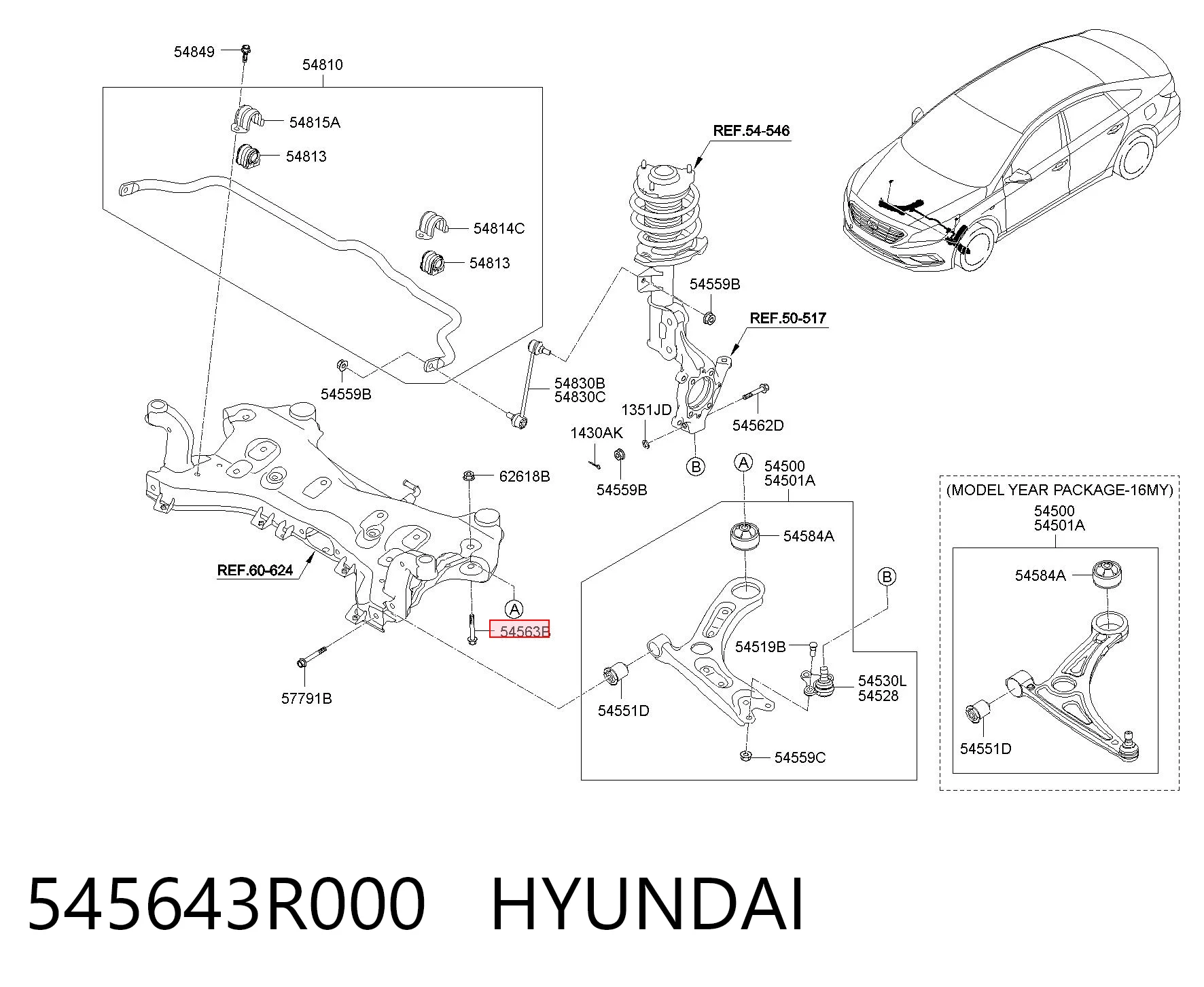 545643R000 Hyundai/Kia 