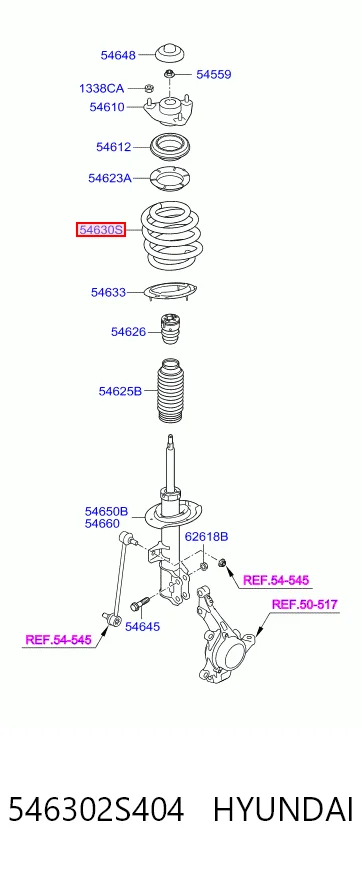 Купити Пружина передня Hyundai Ix35  LM