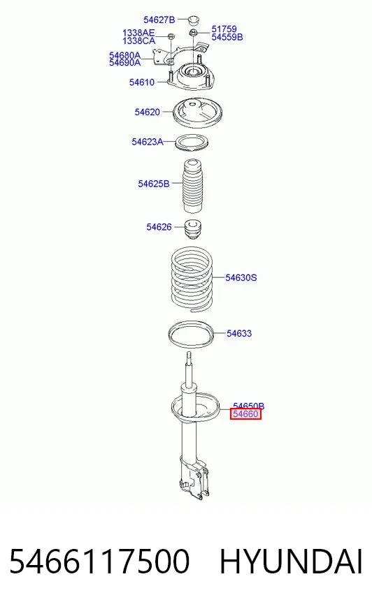 5466117200 Mando Амортизатор передньої підвіски