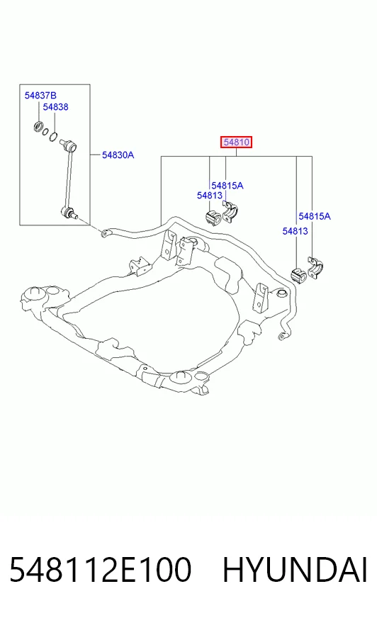 1K1843 Delta Autotechnik Стабілізатор передньої підвіски