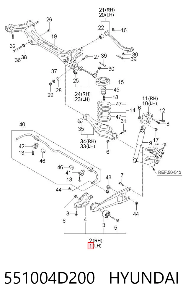 551004D200 Hyundai/Kia 