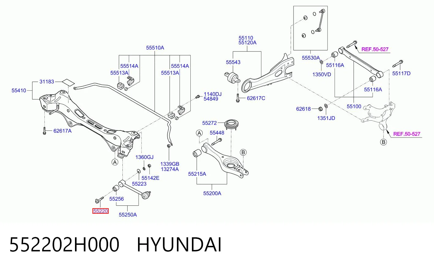 Болт кріплення заднього розвального важеля, внутрішній J30029OEM Japan Cars