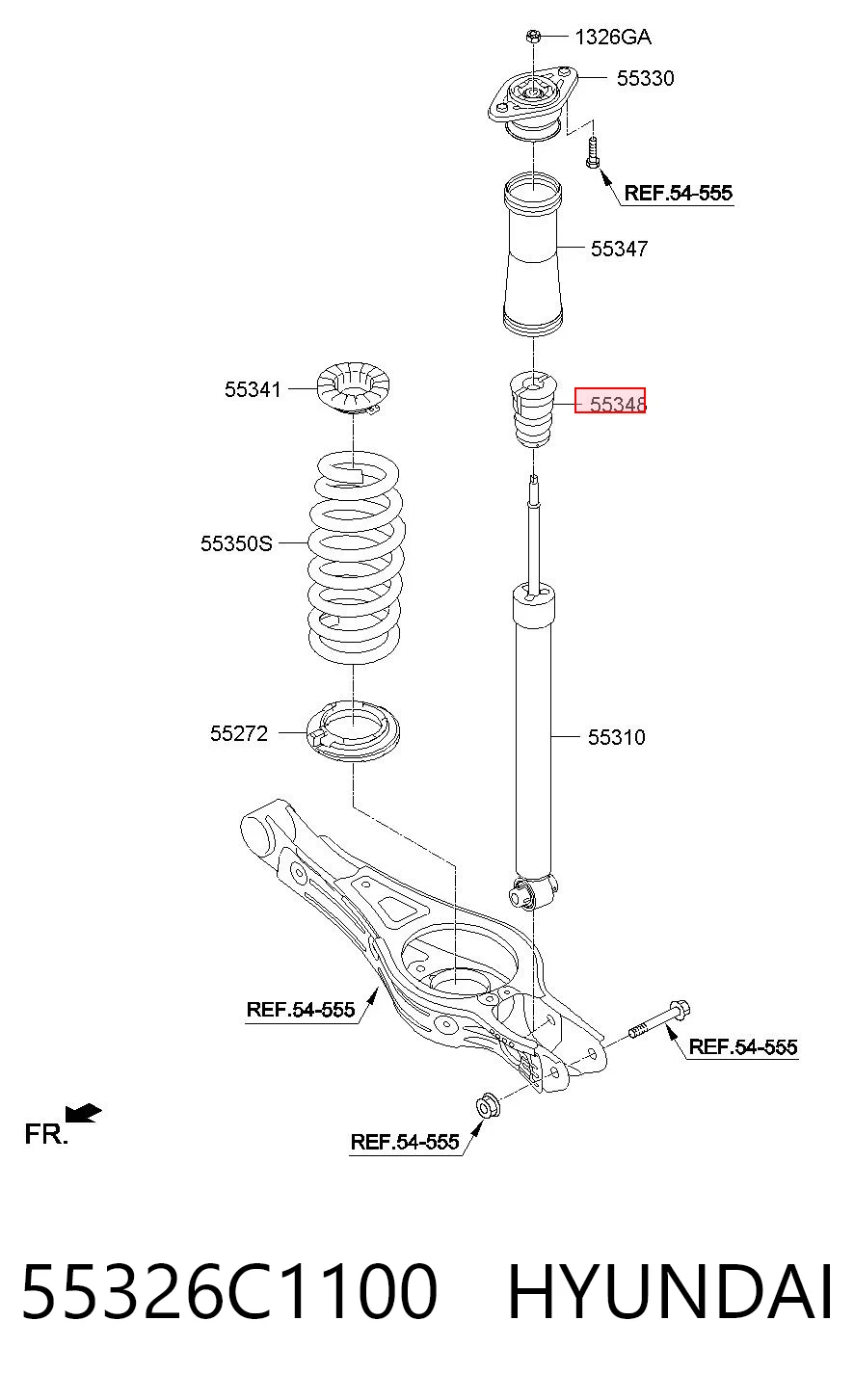 RK55110 Raiso Буфер заднього амортизатора