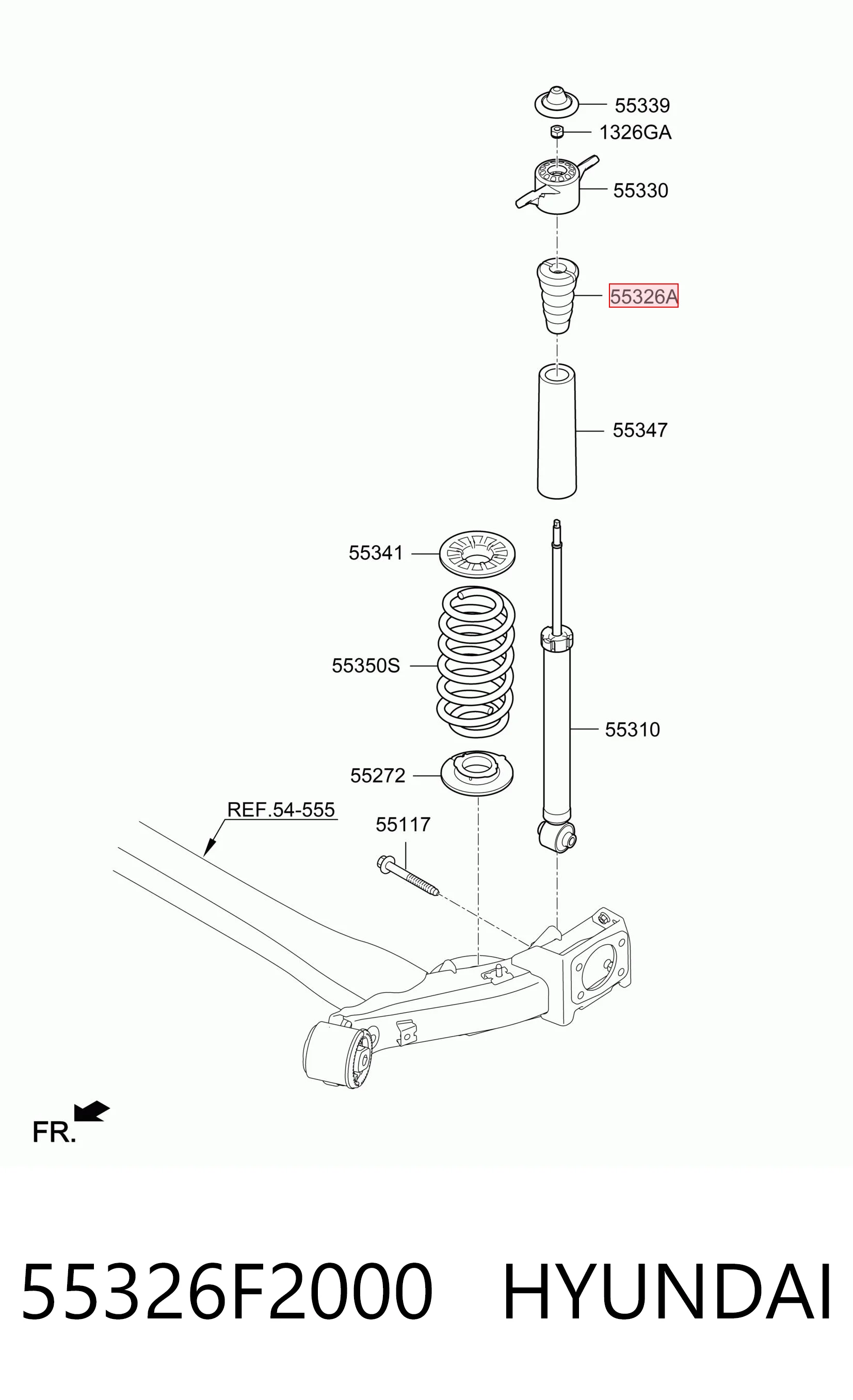RK55326 Raiso Буфер заднього амортизатора
