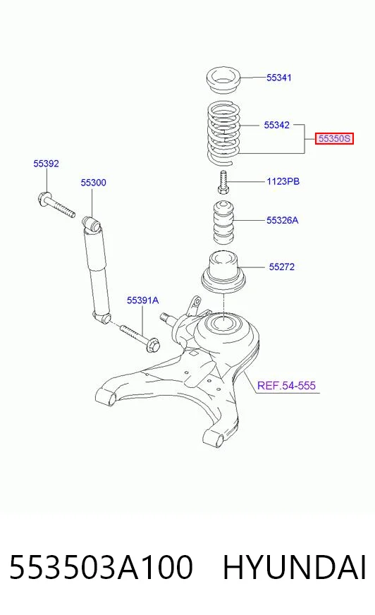 Пружини задні Hyundai Trajet 