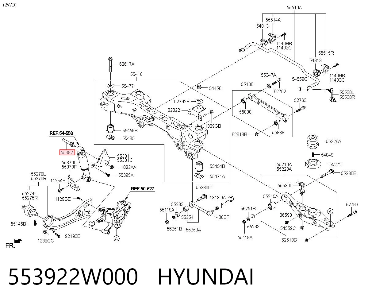 553922W000 Hyundai/Kia 