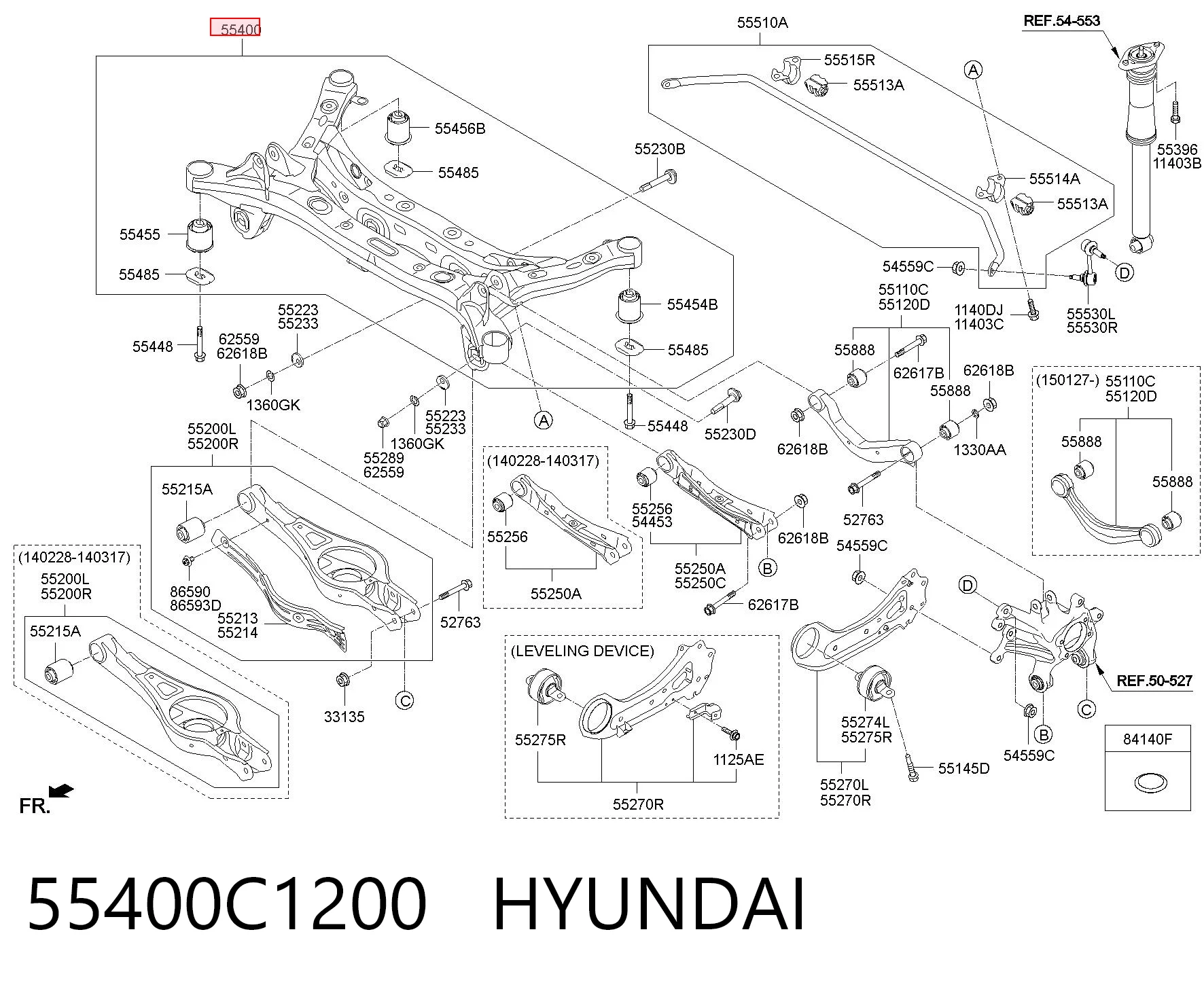 Підвіска задня на Hyundai Sonata VII LF