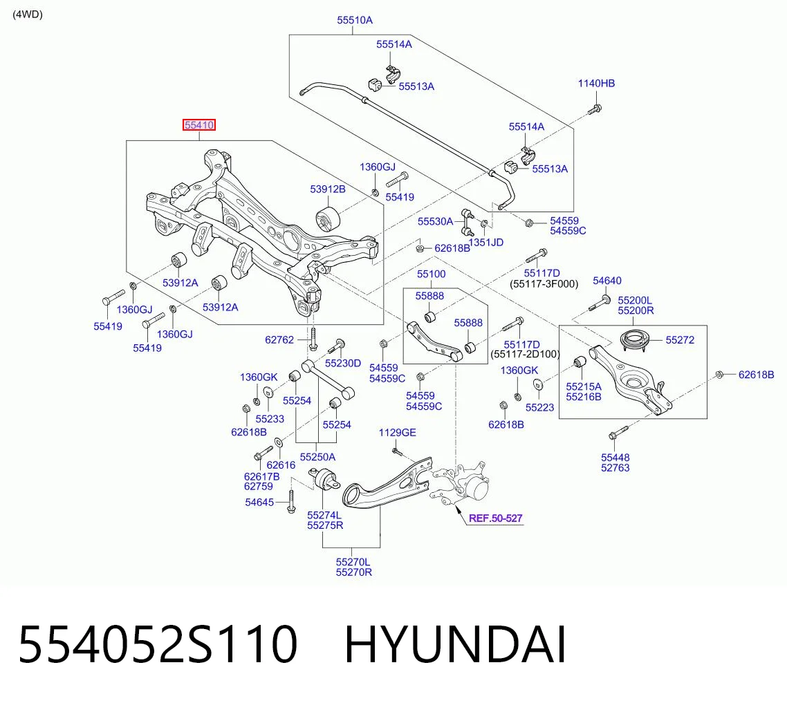 Купити Балка задня Hyundai Tucson II TM