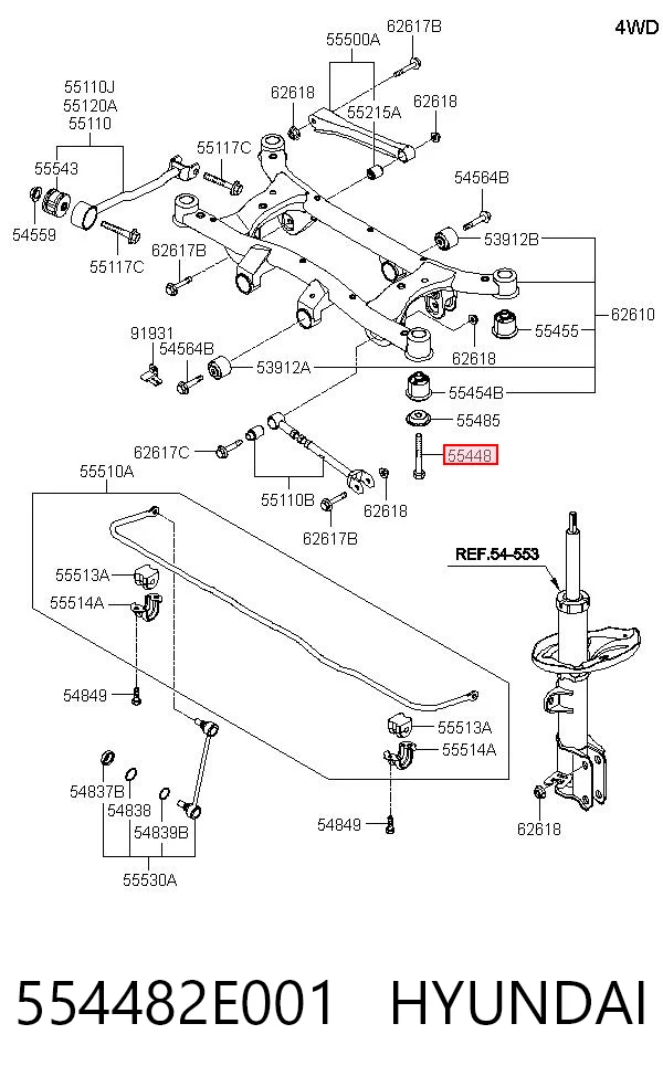554482E001 Hyundai/Kia 