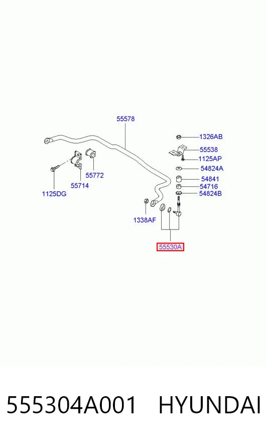 Стійка стабілізатора заднього SP0416 AMP/Paradowscy