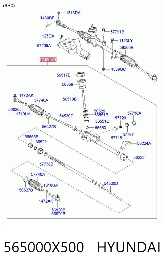 Купити M50541NW Motorherz Рульова рейка