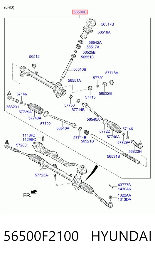Купити 1GS3116 GS Рульова рейка