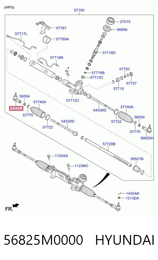 Накінечник рульової тяги, зовнішній CTR CEKH74R