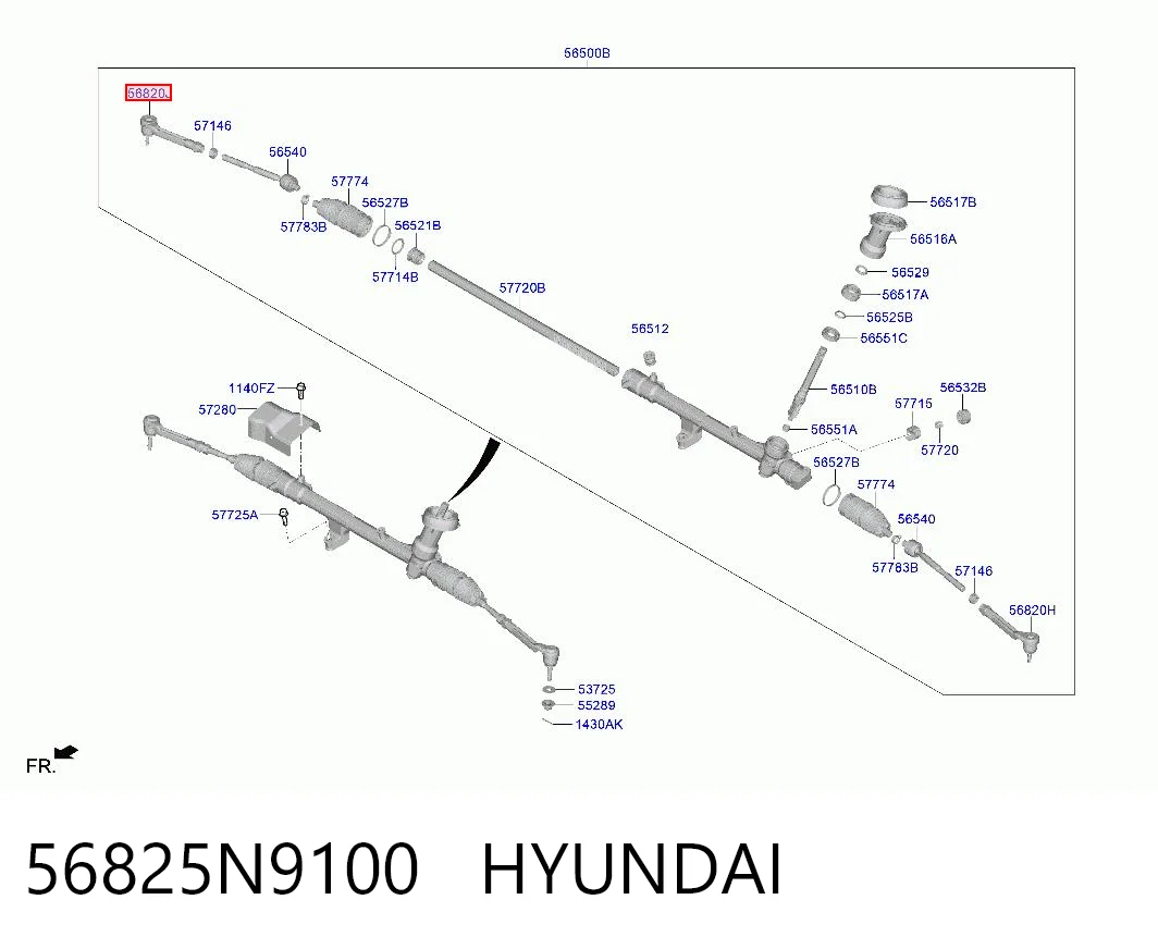 CEKH73R CTR Зовнішній наконечник рульової тяги