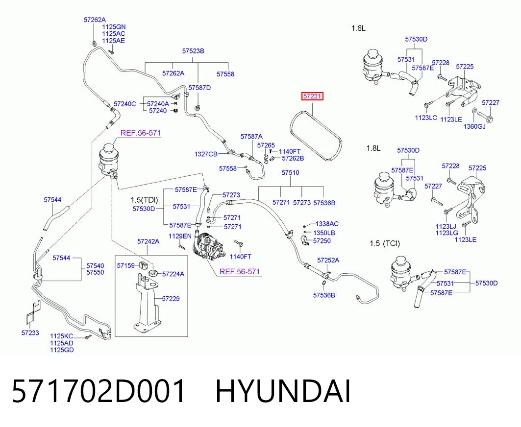  Ремінь генератора Hyundai Elantra 3