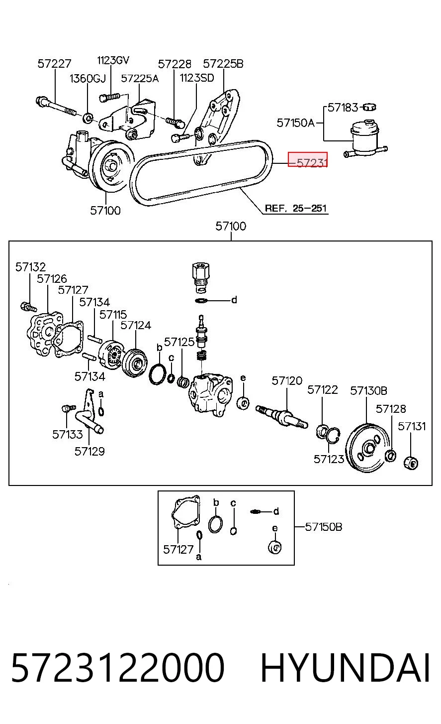 5723122000 Hyundai/Kia Поліклиновий ремінь