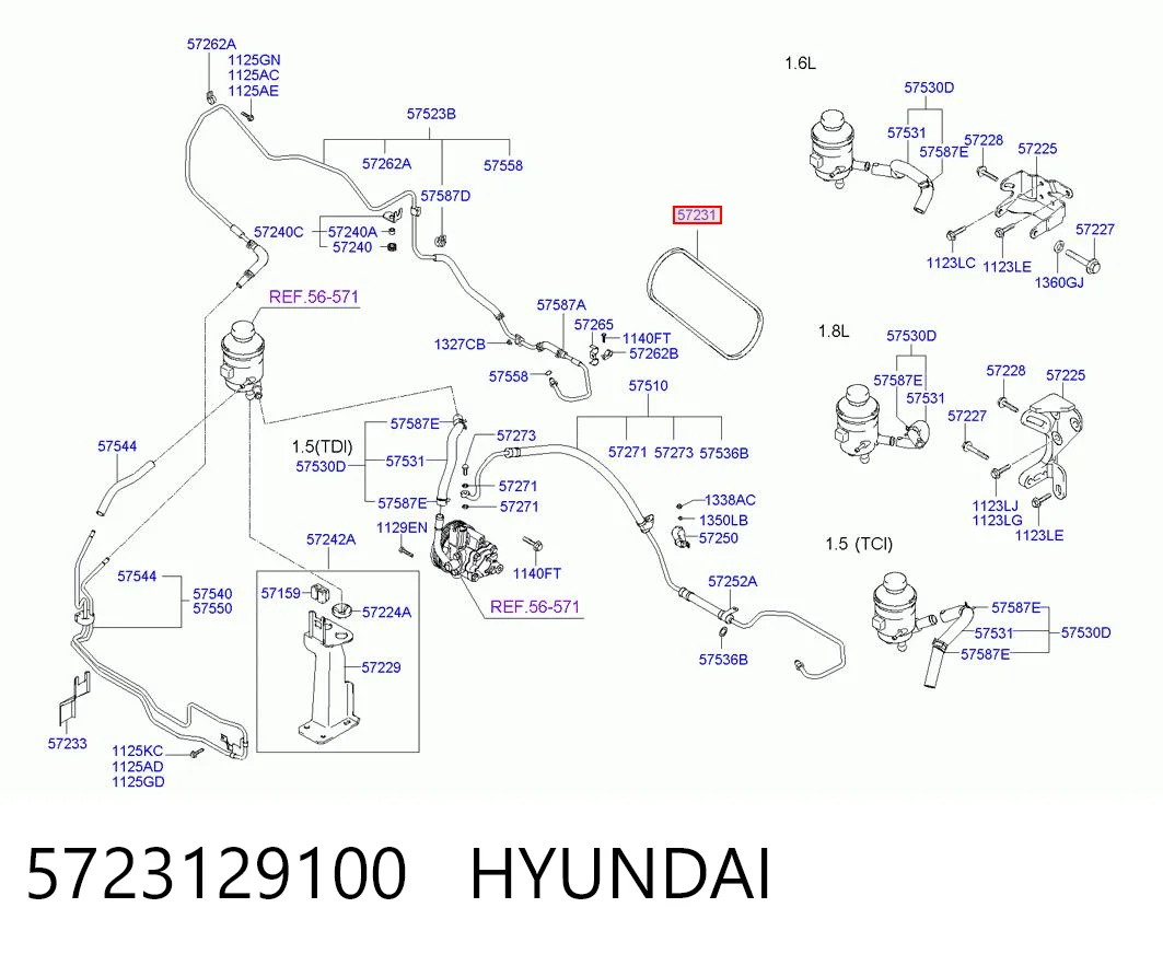  Ремінь генератора Hyundai Coupe 1