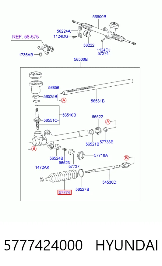 Пильник рульової рейки MB103280 Mitsubishi
