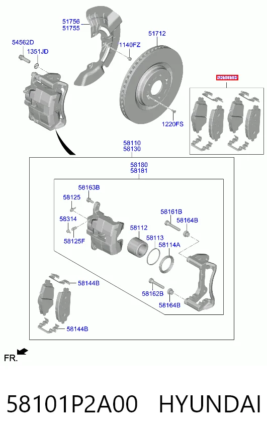 Передні тормозні колодки 162393 Power Stop