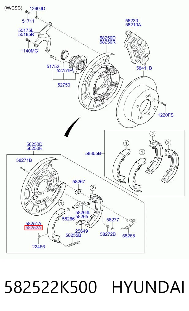582522K500 Hyundai/Kia