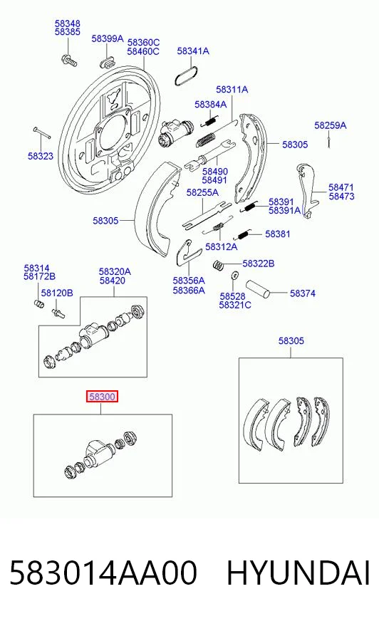 9937773 Fiat/Alfa/Lancia Ремкомплект заднього гальмівного циліндра