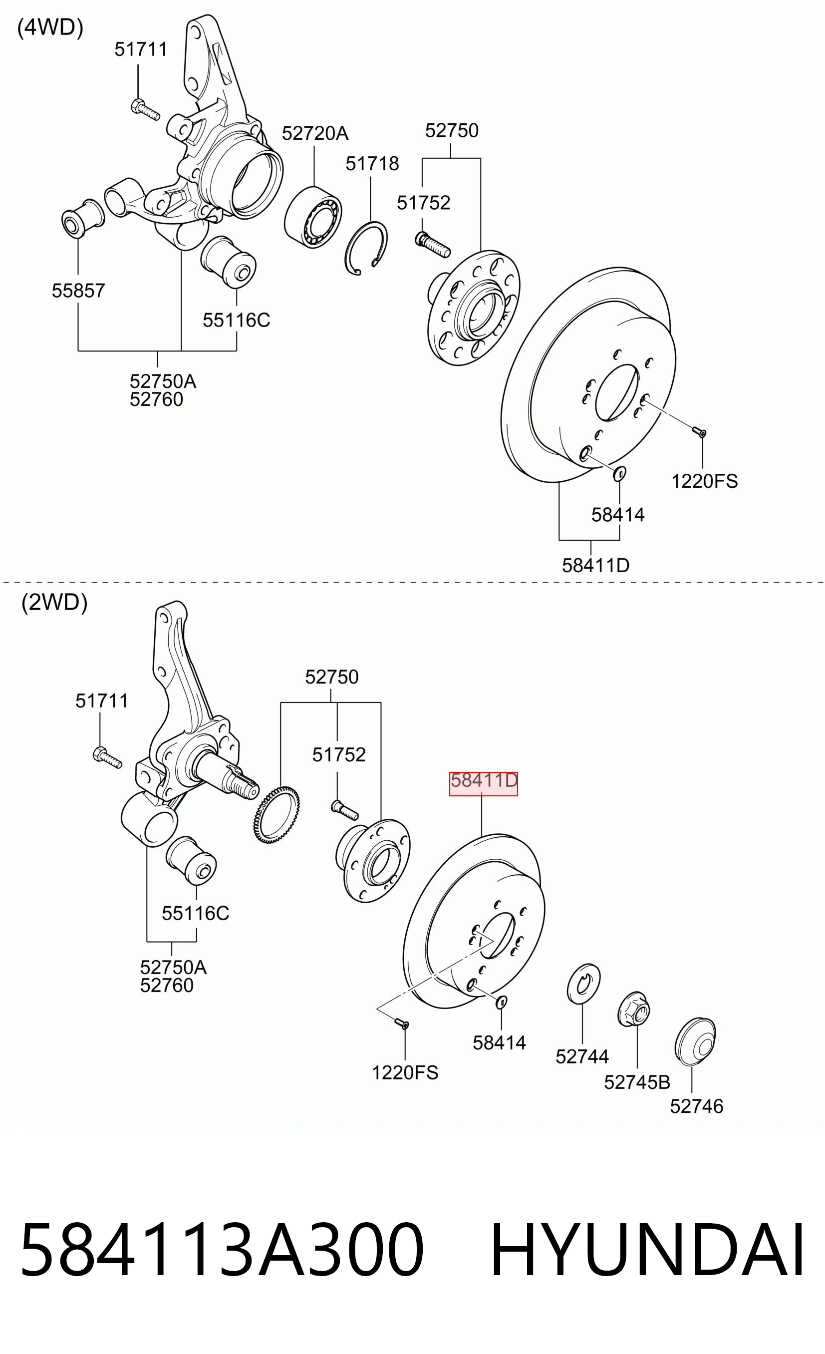 584113A300 Hyundai/Kia