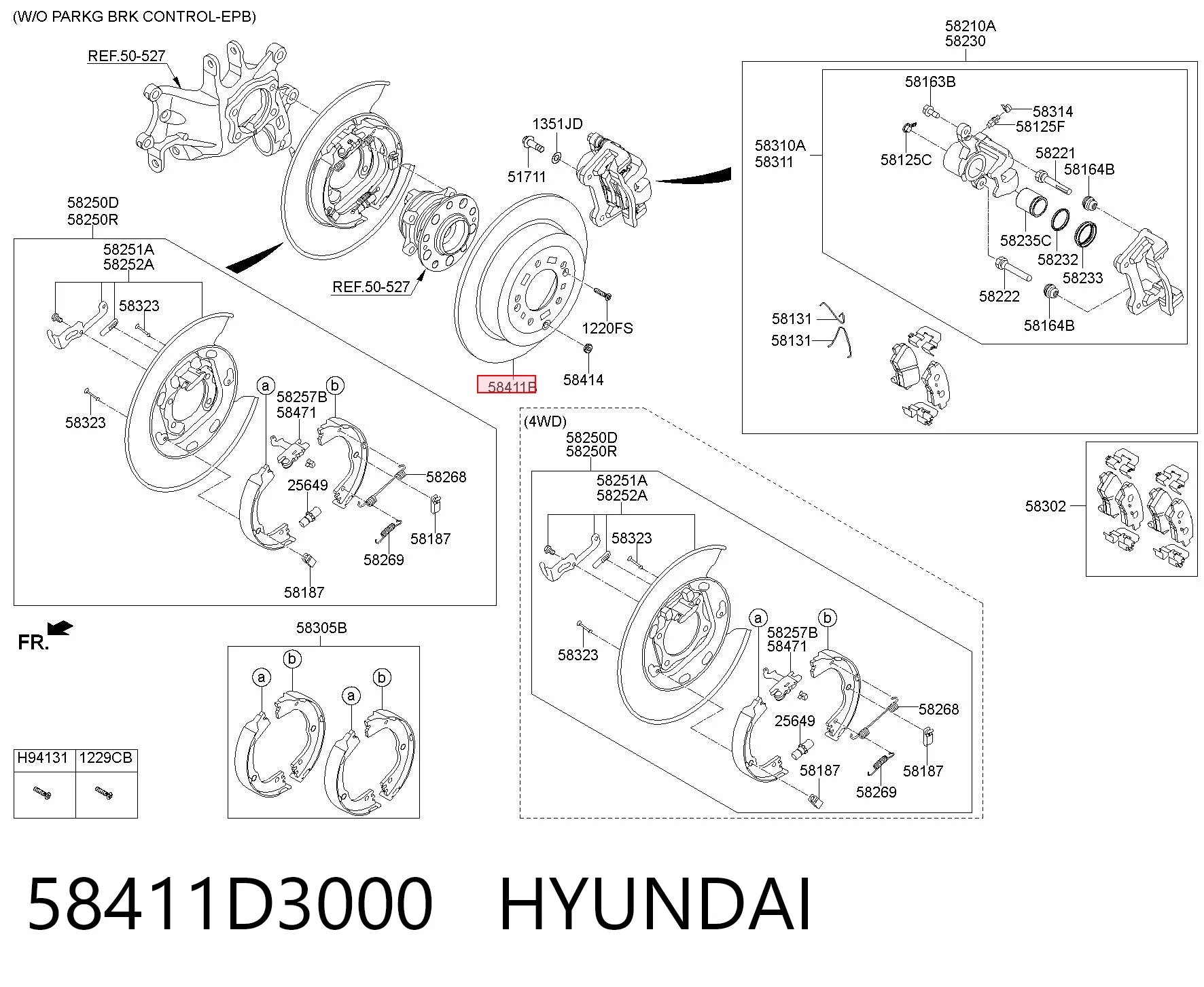58411D3000 Hyundai/Kia