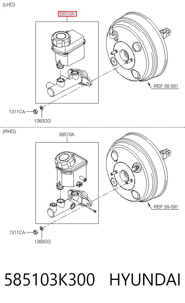  Головний гальмівний циліндр Hyundai Sonata 5