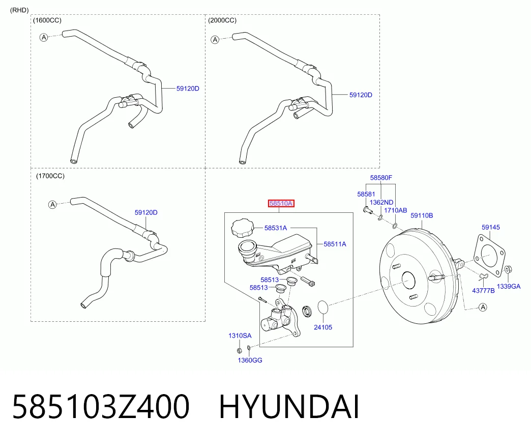  Головний гальмівний циліндр Hyundai I40 1