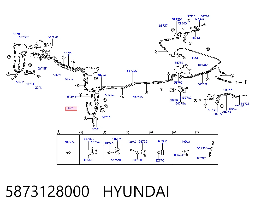 Купити Гальмівні шланги передні Hyundai Sonata III 