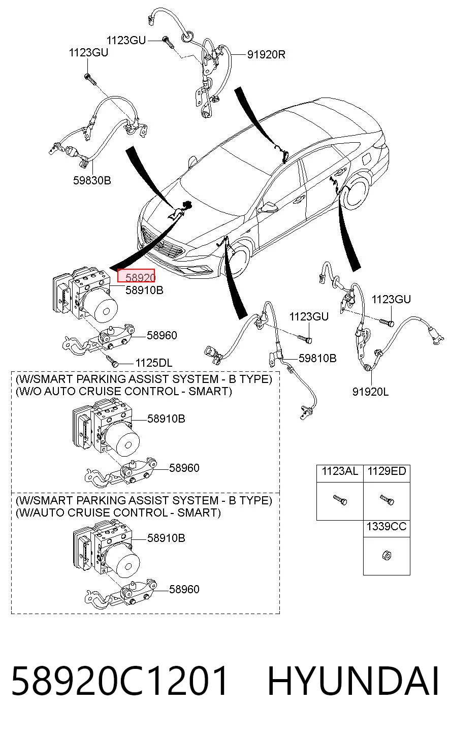 Блок управління АБС (ABS) на Hyundai Sonata VII LF