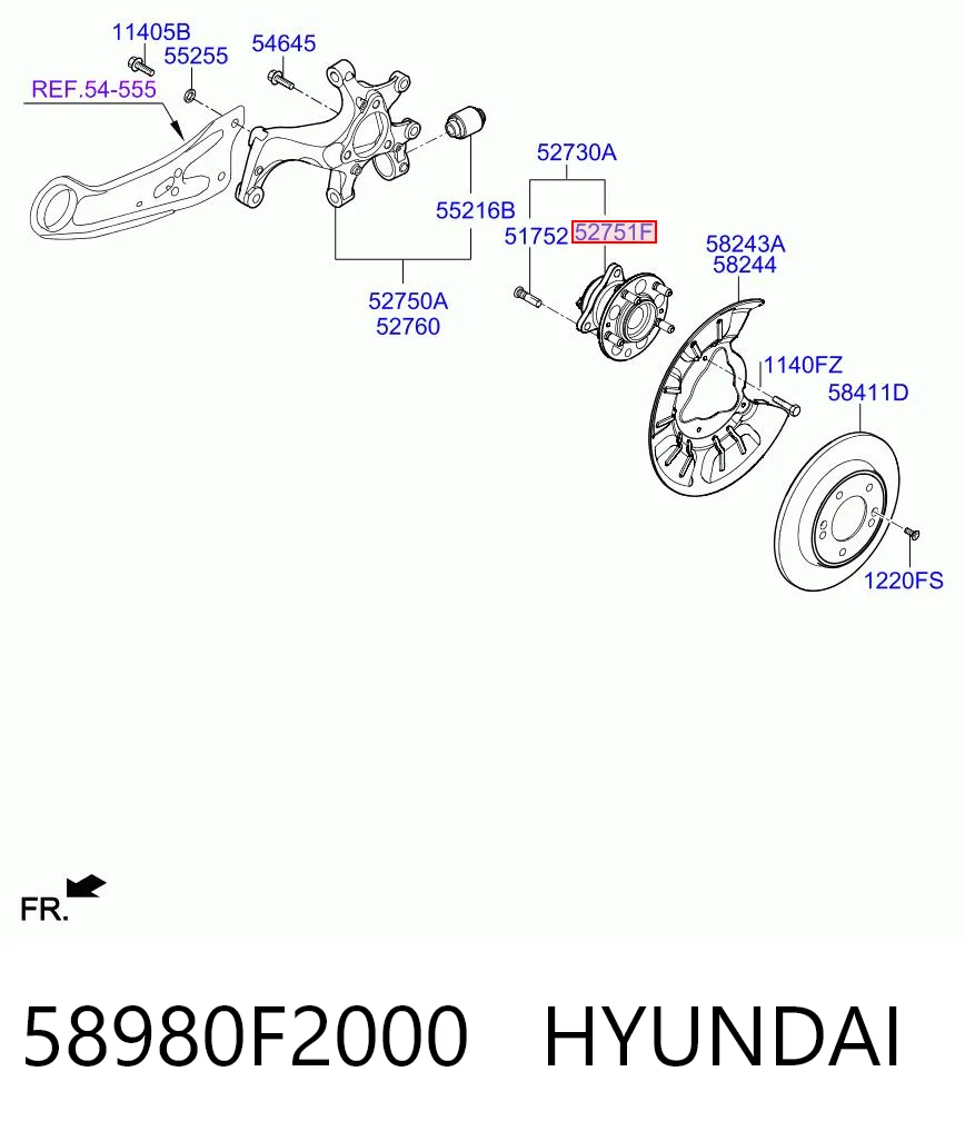 58980F2000 Hyundai/Kia 