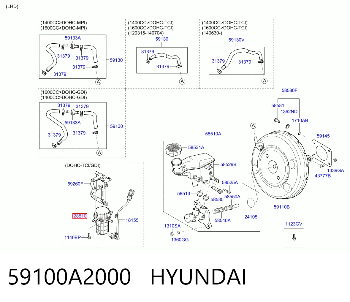 59100A2000 Hyundai/Kia