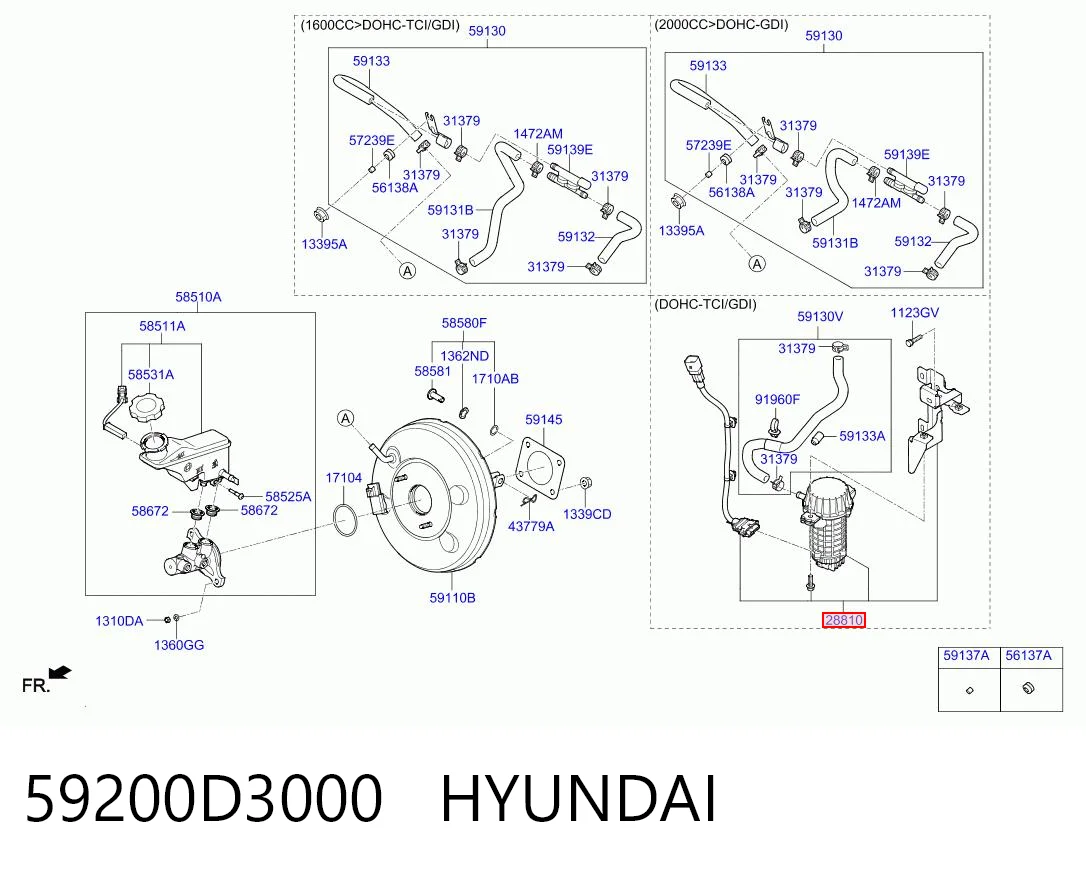 Вакуумний насос на Hyundai Tucson III TL