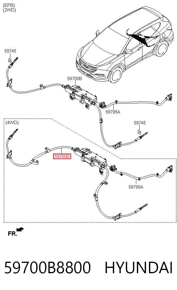 Купити EBY411063B5660 Glossyautoparts Електропривод ручного гальма