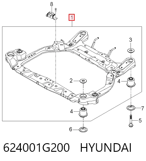  Підрамник передній Hyundai Accent 3