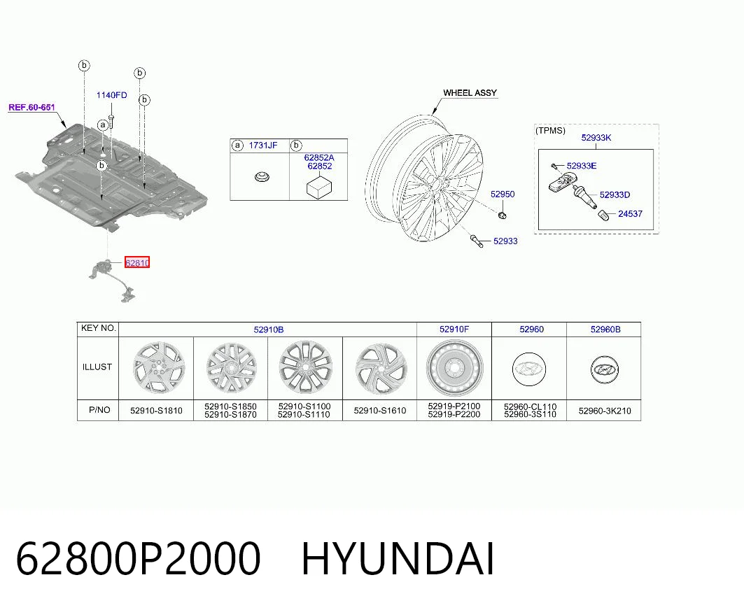 62800P2000 Hyundai/Kia 