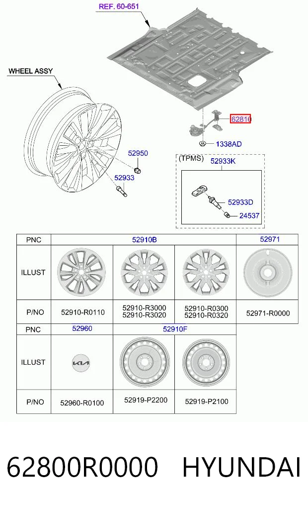 62800R0000 Hyundai/Kia 