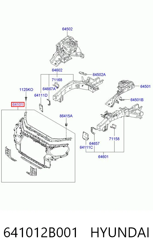 Панель передня Hyundai Santa Fe II позашляховик (CM) (2006 - 2012) ціна, від 84.75 USD