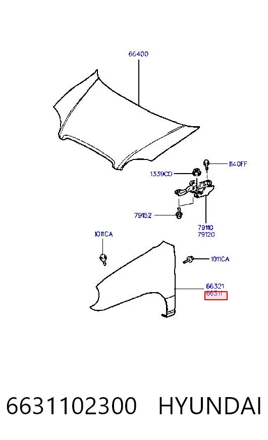 6631102300 Hyundai/Kia