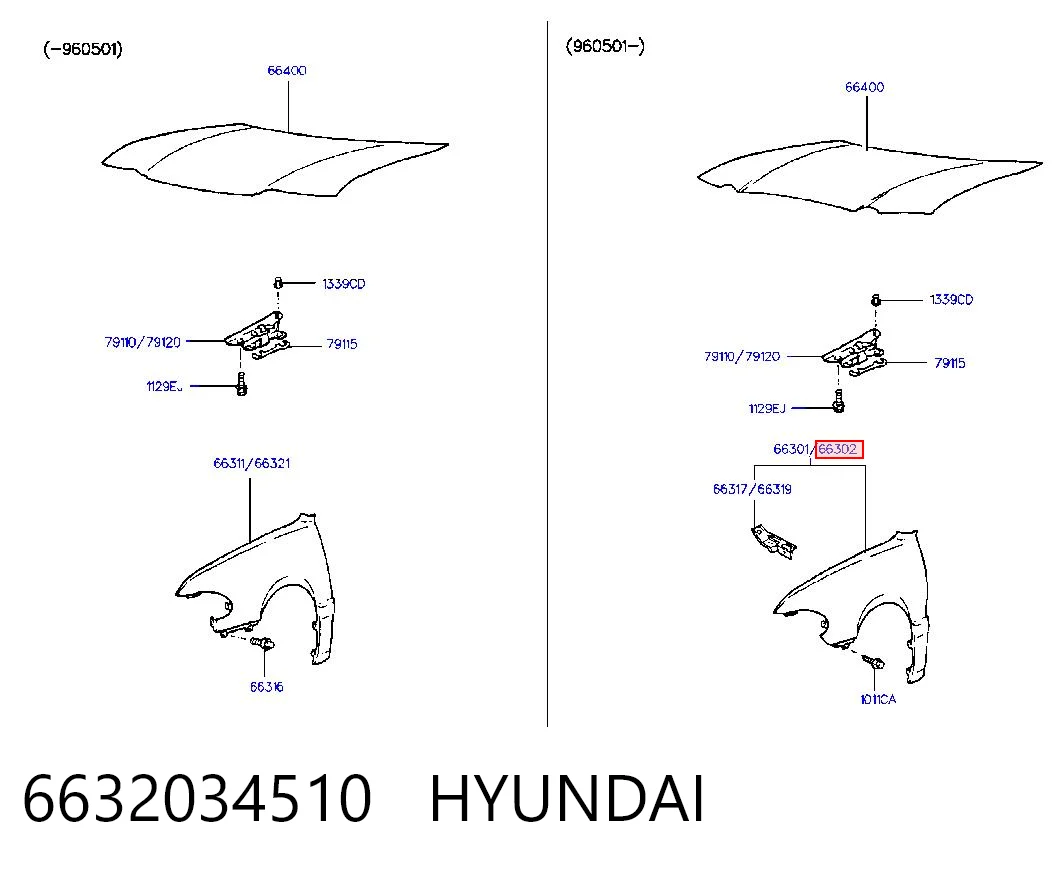 Крила на Hyundai Sonata III 