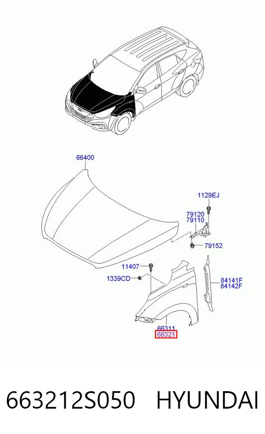 Крила на Hyundai Tucson II TM