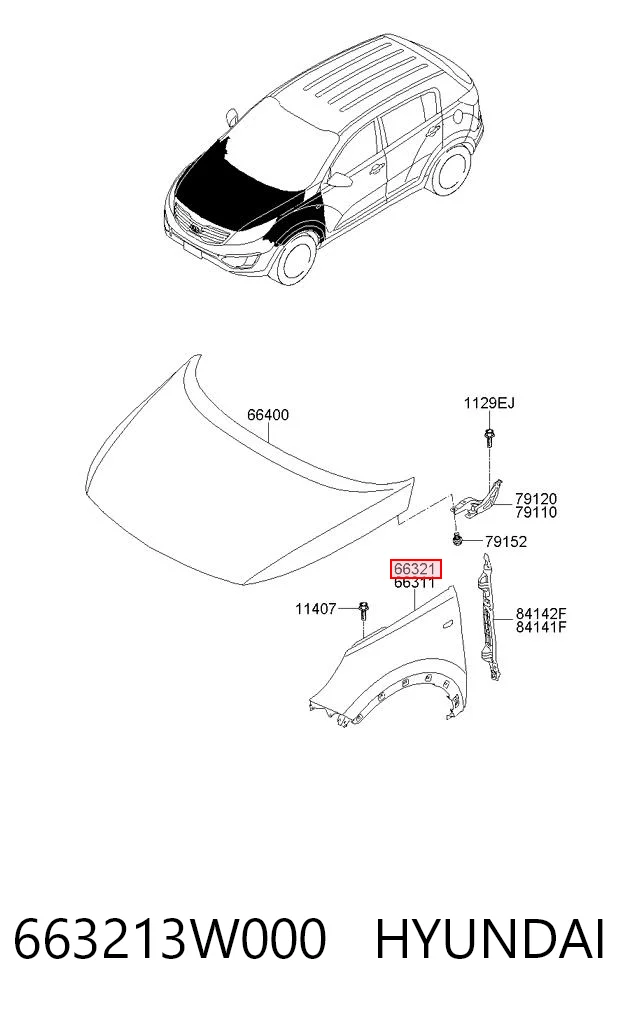 Крила на KIA Sportage III SL