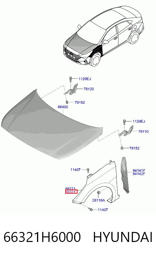 66321H6000 Hyundai/Kia